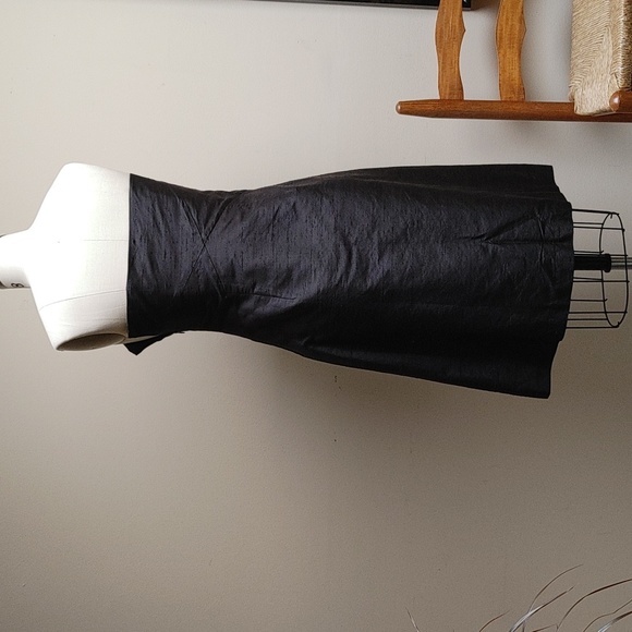 NWT'S Ann Taylor Black Tie Event Short Dupioni Silk Dress XS/S - Picture 7 of 16